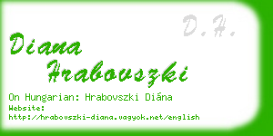 diana hrabovszki business card